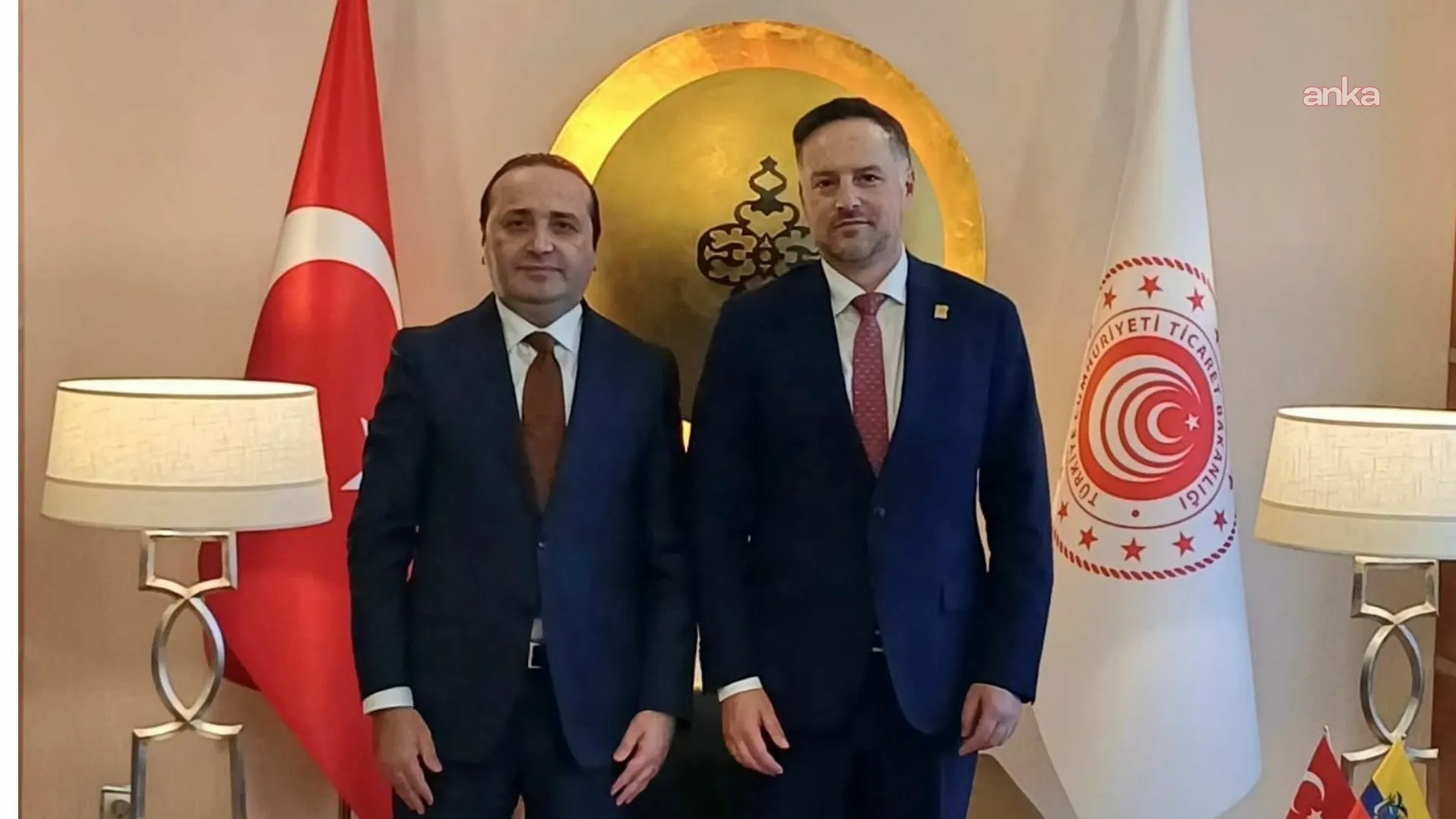 Ticaret Bakan Yardımcısı Tuzcu,  Ekvator’un Ankara Büyükelçisi Vega’yı kabul etti